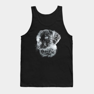 Silver Foil Dog Portrait Tank Top